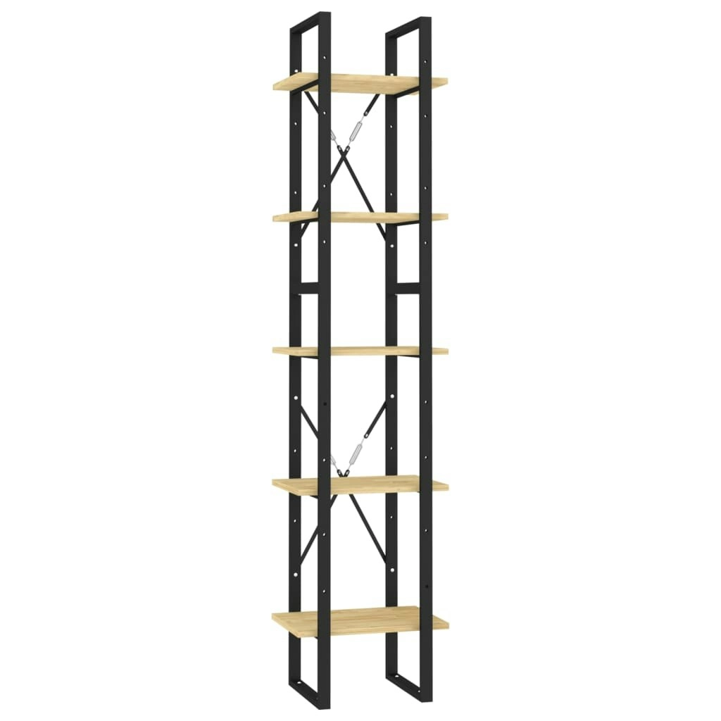 5-Tier Book Cabinet 40x30x175 cm Pinewood 3081973