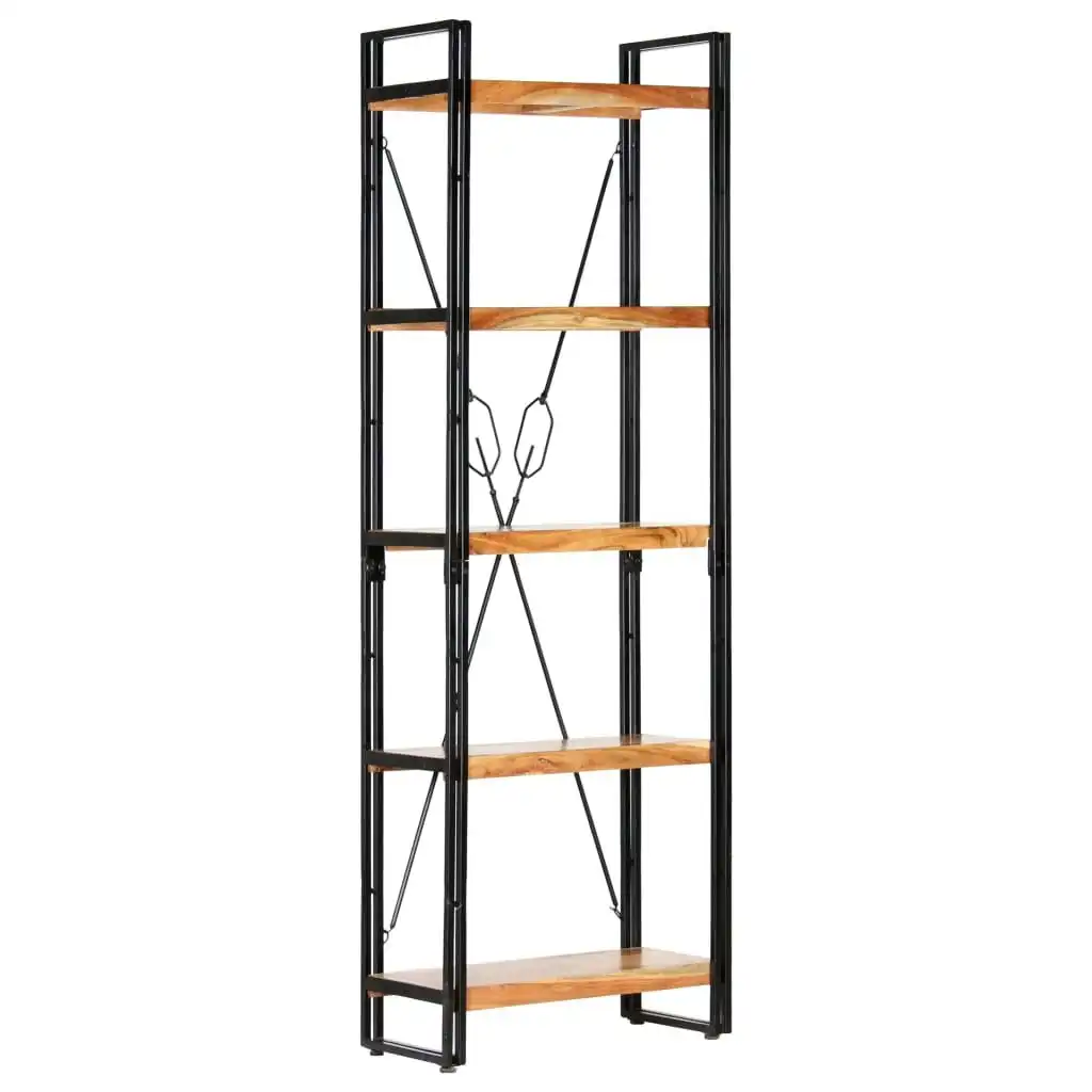 5-Tier Bookcase 60x30x180 cm Solid Acacia Wood 286588