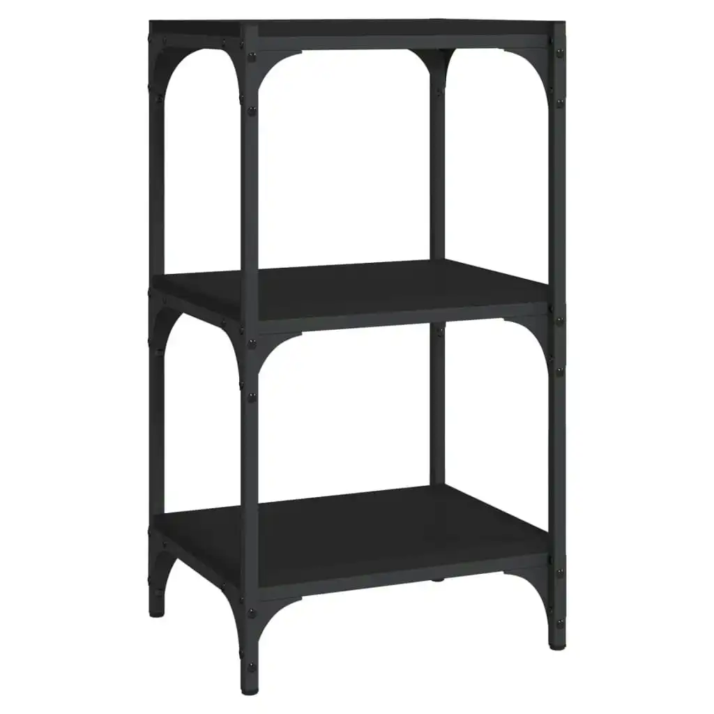 Book Cabinet Black 40x33x70.5 cm Engineered Wood and Steel 819307