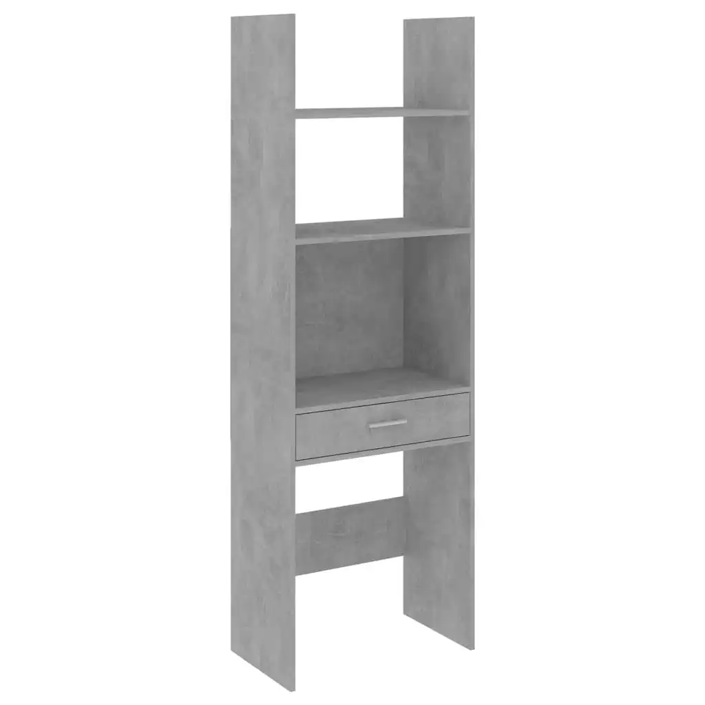 Book Cabinet Concrete Grey 60x35x180 cm Engineered Wood 803429