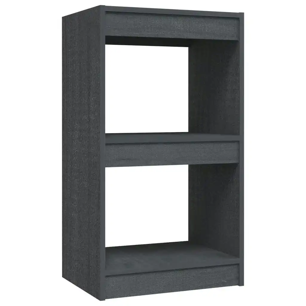 Book Cabinet Grey 40x30x71.5 cm Solid Pinewood 808135