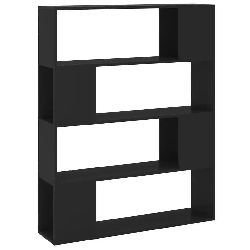 Book Cabinet Room Divider Black 100x24x124 cm 809189