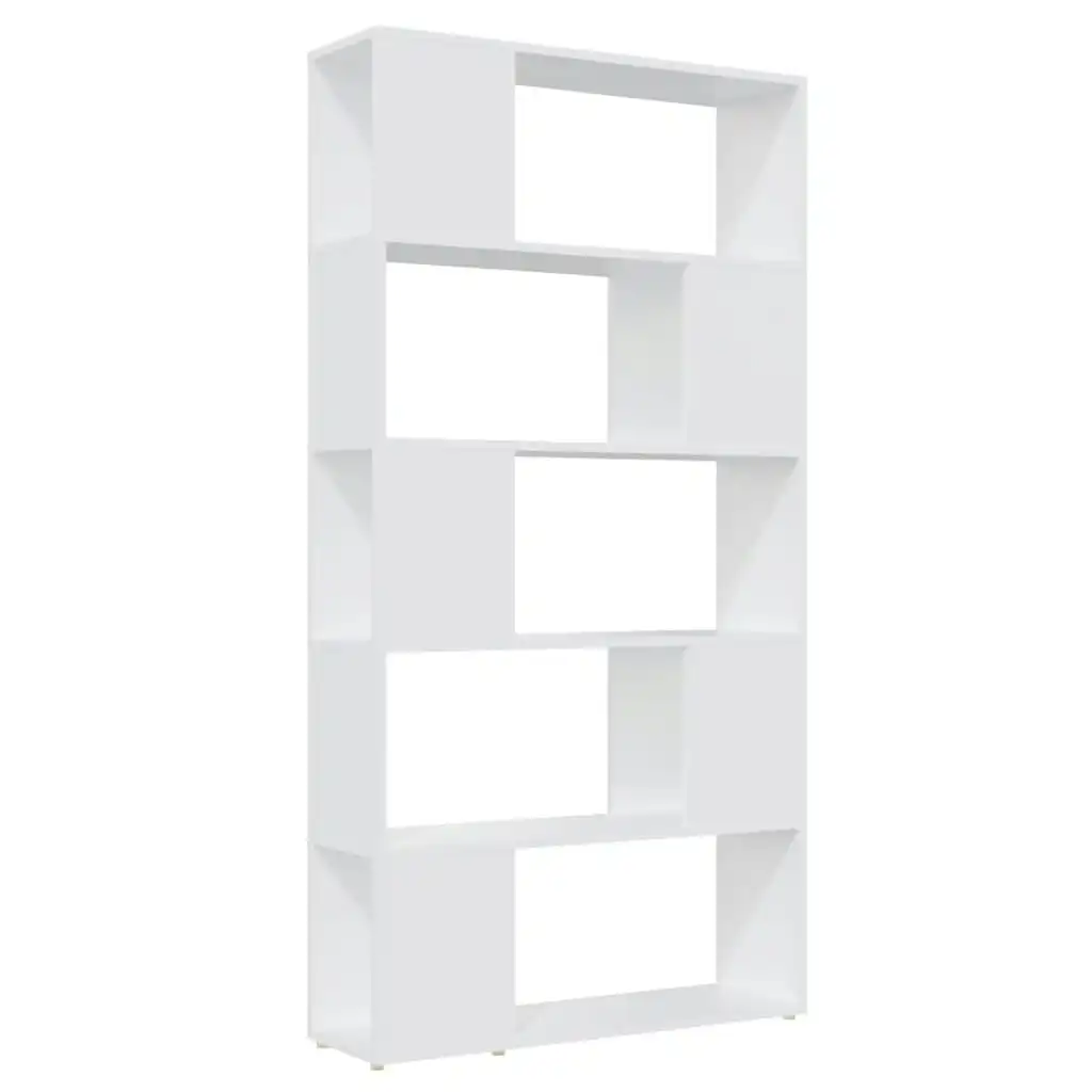 Book Cabinet Room Divider White 80x24x155 cm Engineered Wood 809143