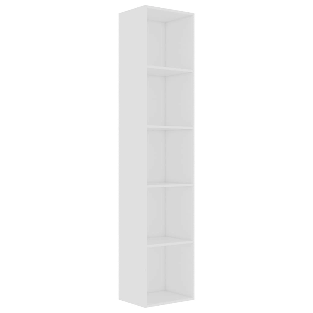 Book Cabinet White 40x30x189 cm Engineered Wood 800954