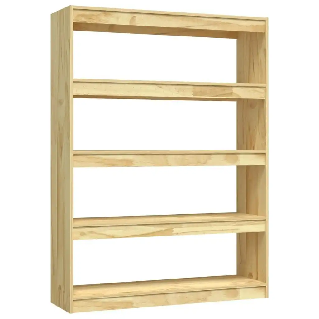 Book Cabinet/Room Divider 100x30x135.5 cm Solid Pinewood 808218