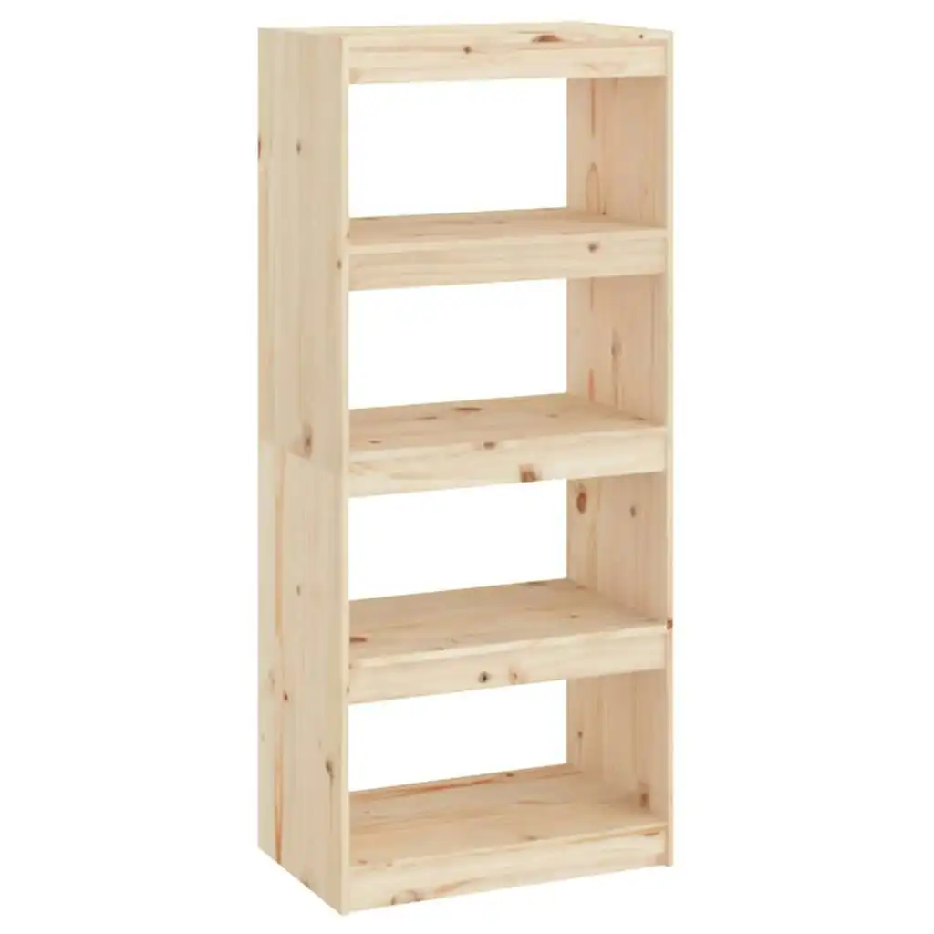 Book Cabinet/Room Divider 60x30x135.5 cm Solid Wood Pine 808168