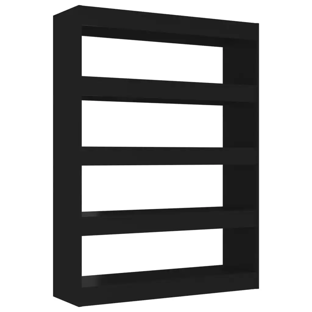 Book Cabinet/Room Divider Black 100x30x135 cm 811755