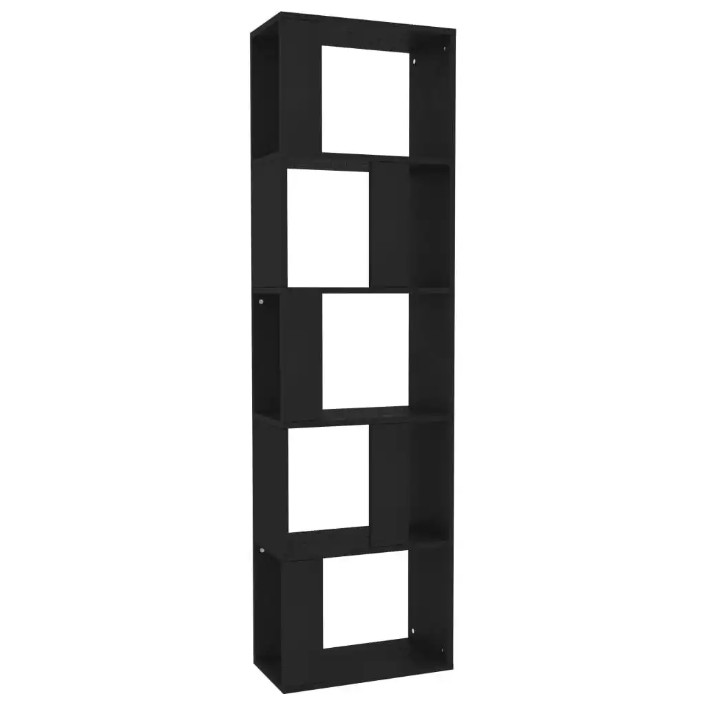 Book Cabinet/Room Divider Black 45x24x159 cm Engineered Wood 800109