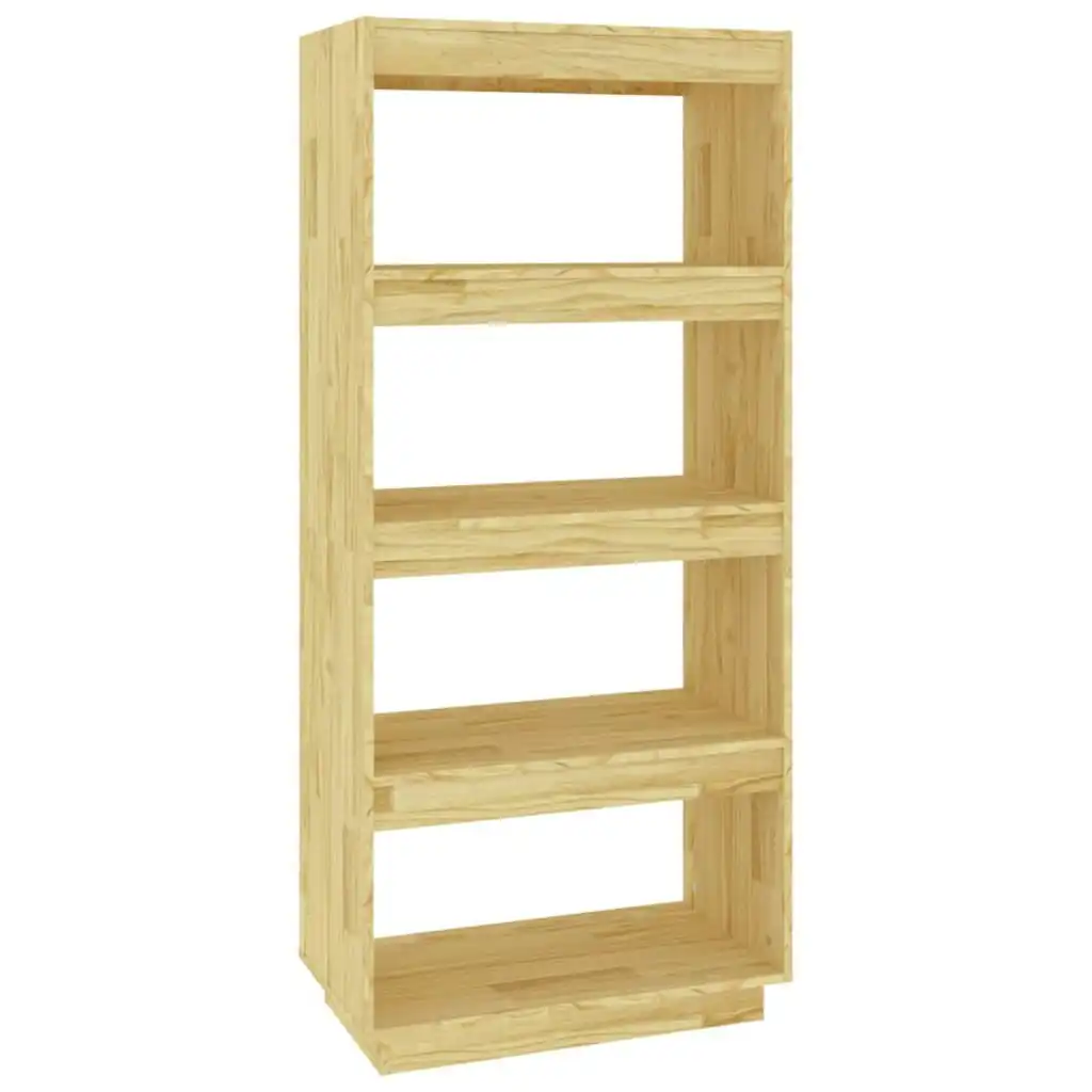 Book Cabinet/Room Divider 60x35x135 cm Solid Pinewood 810869