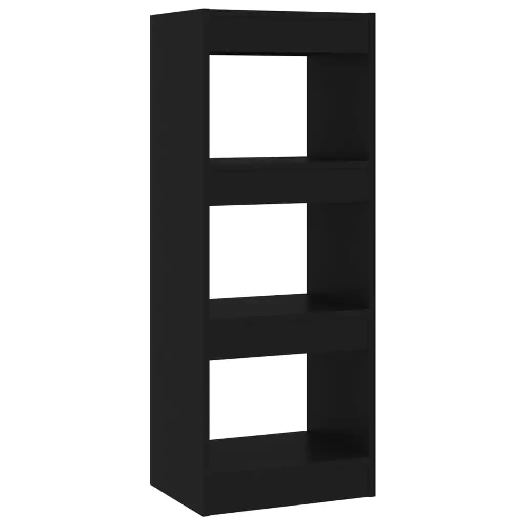 Book Cabinet/Room Divider Black 40x30x103 cm Engineered Wood 811611