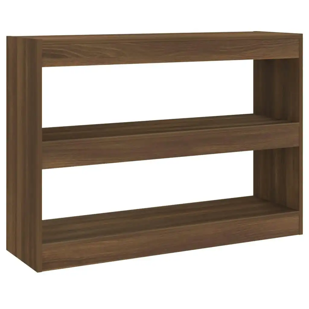 Book Cabinet/Room Divider Brown Oak 100x30x72 cm 813631