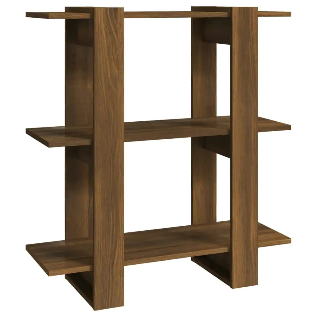 Book Cabinet/Room Divider Brown Oak 80x30x87 cm 813580