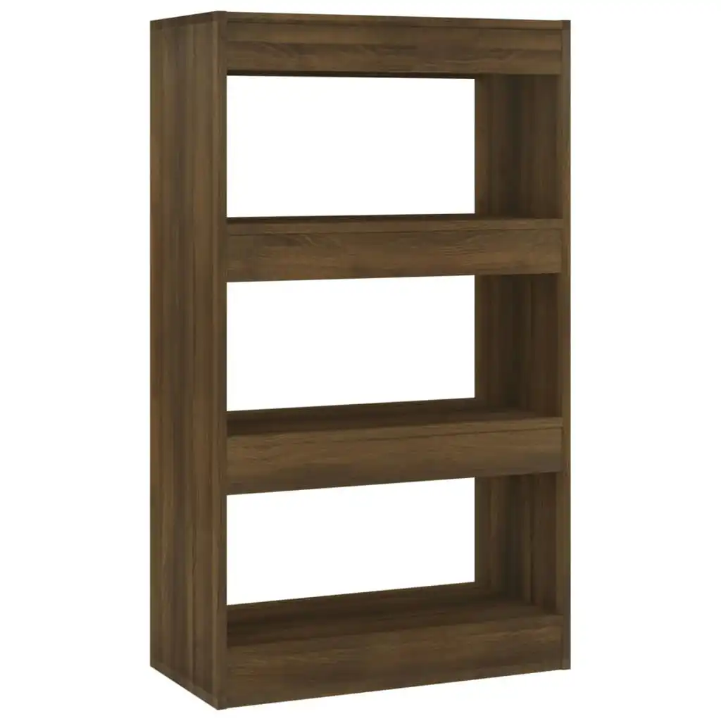 Book Cabinet/Room Divider Brown Oak 60x30x103 cm Engineered Wood 813604