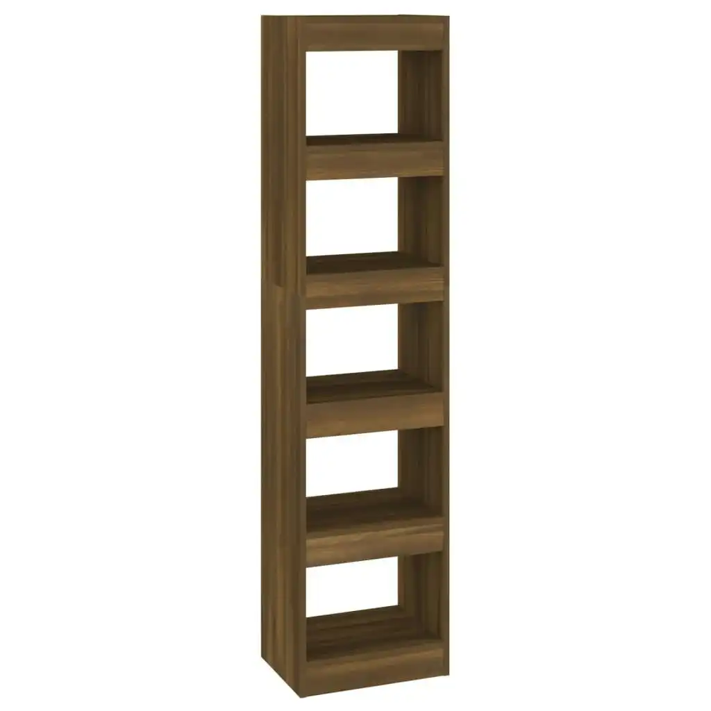 Book Cabinet/Room Divider Brown Oak 40x30x166 cm 813595