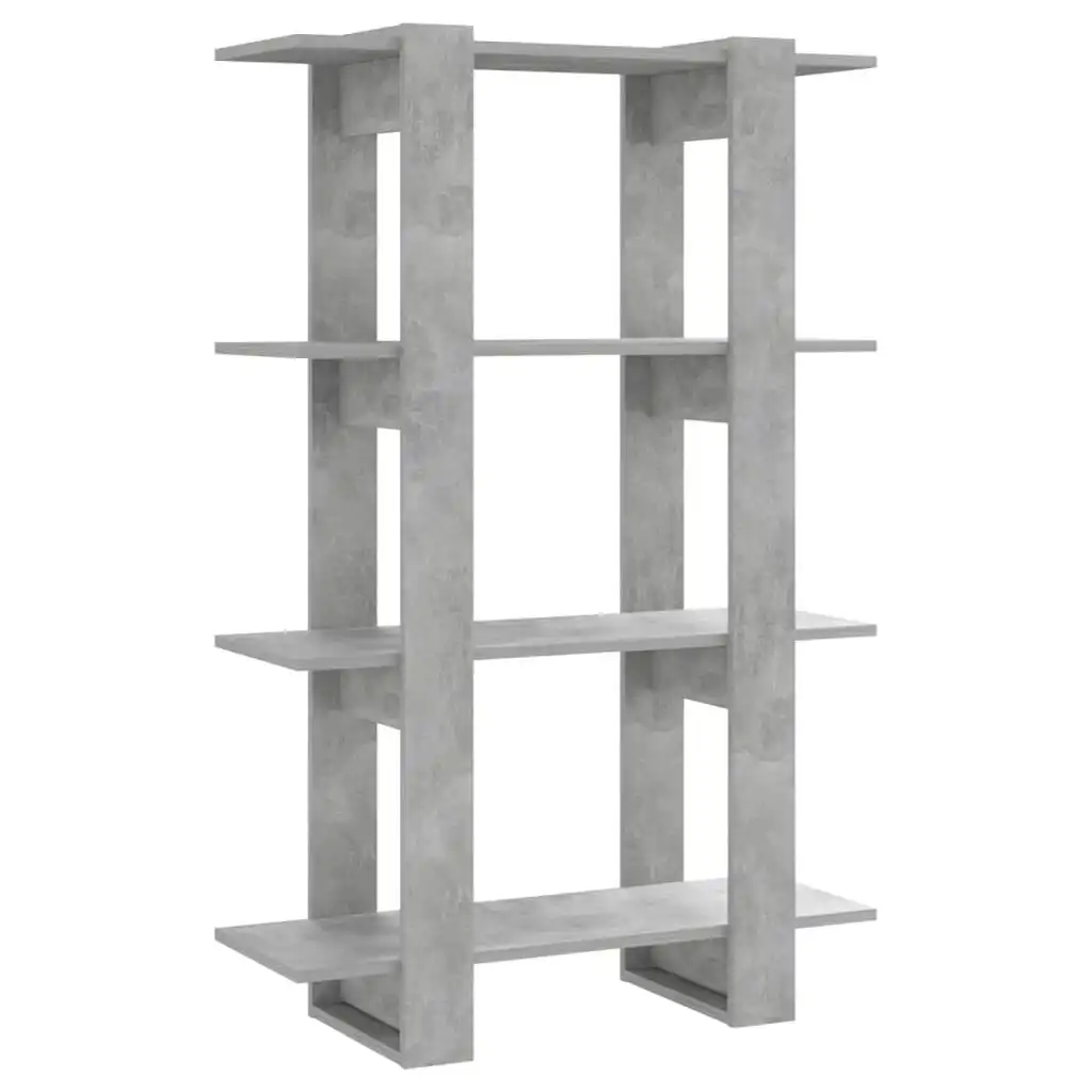 Book Cabinet/Room Divider Concrete Grey 80x30x123.5 cm 811578