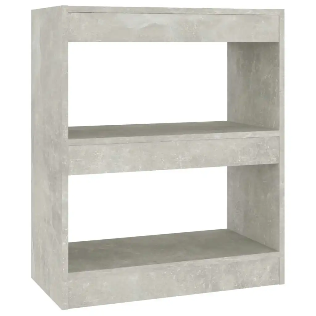 Book Cabinet/Room Divider Concrete Grey 60x30x72 cm 811650