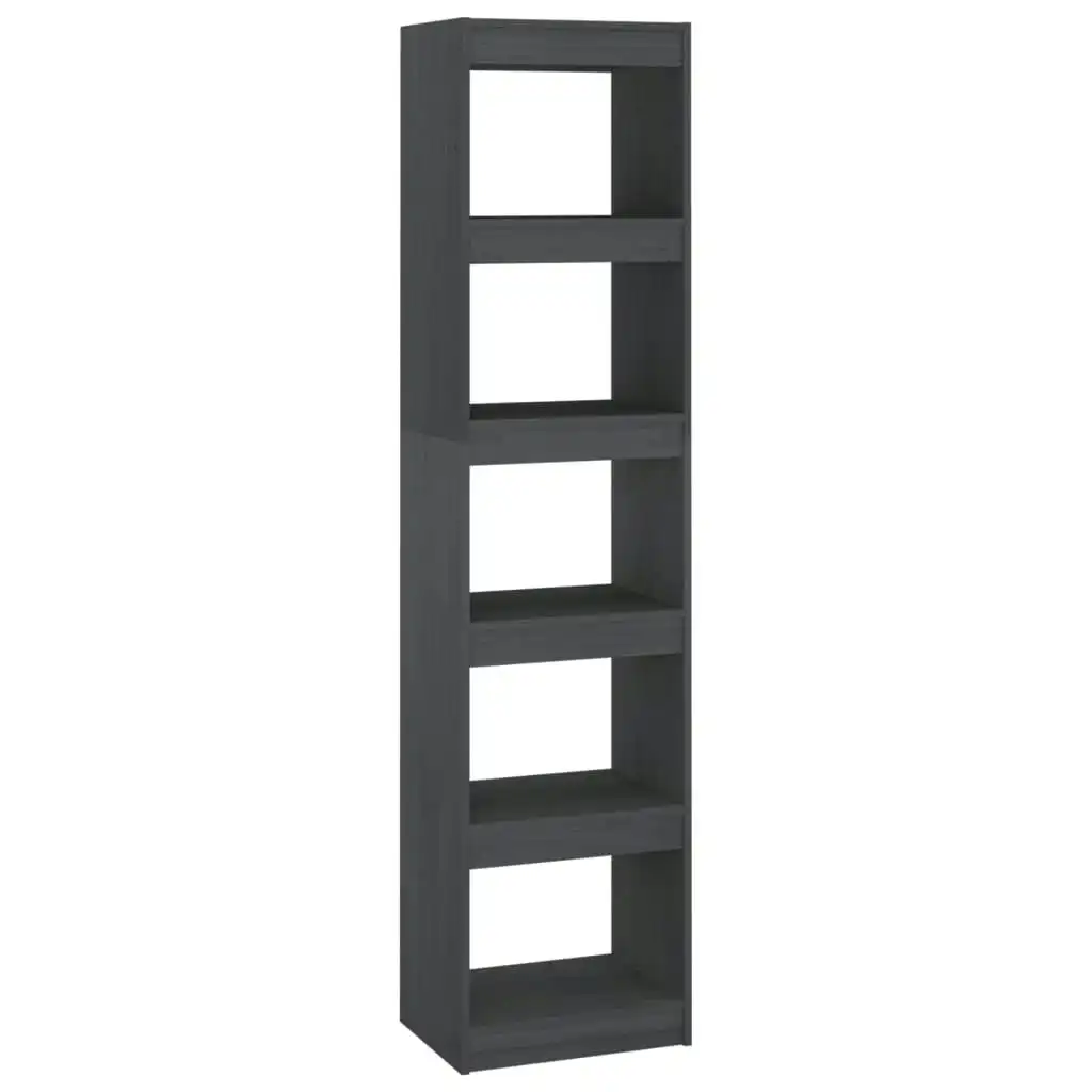 Book Cabinet/Room Divider Grey 40x30x167.5 cm Solid Pinewood 808150