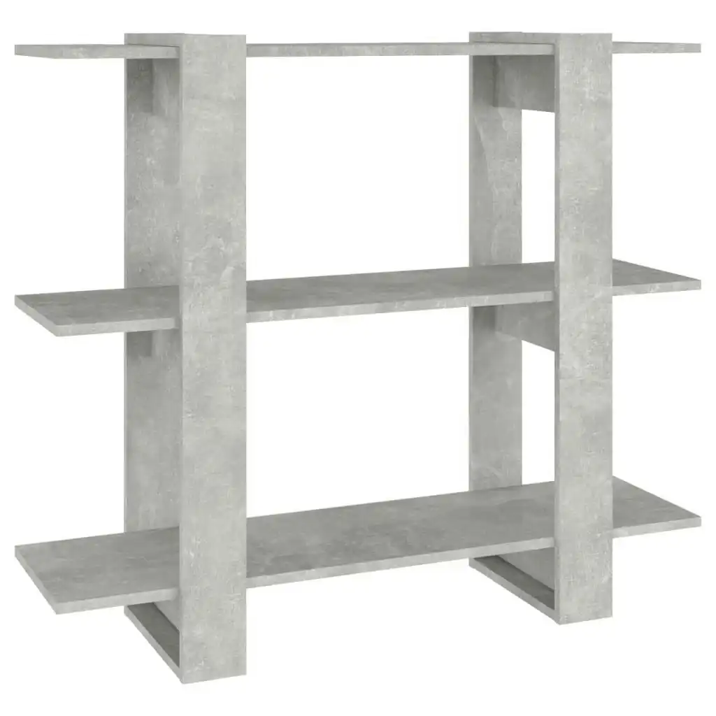 Book Cabinet/Room Divider Concrete Grey 100x30x87 cm 811551