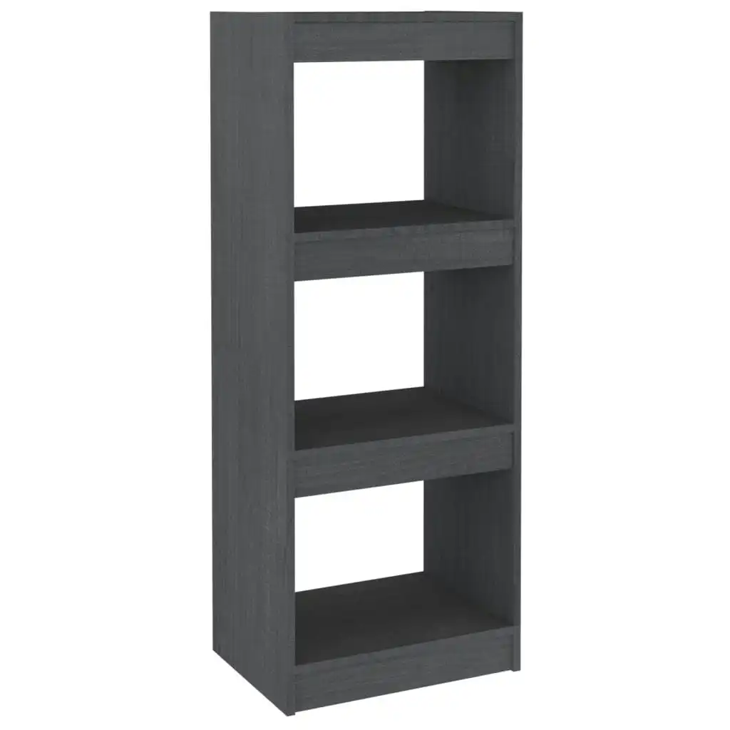 Book Cabinet/Room Divider Grey 40x30x103.5 cm Solid Pinewood 808140