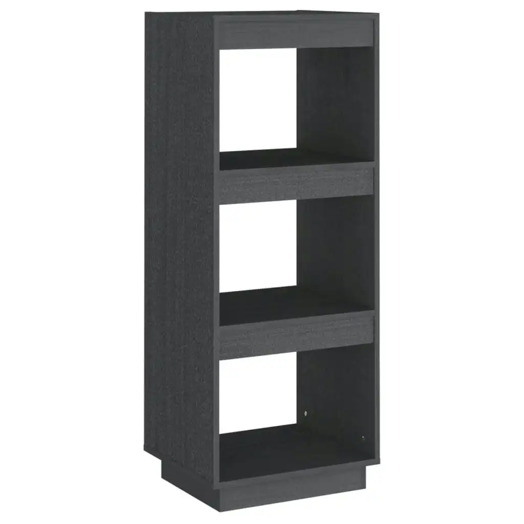 Book Cabinet/Room Divider Grey 40x35x103 cm Solid Pinewood 810846