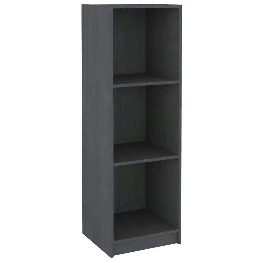 Book Cabinet/Room Divider Grey 36x33x110 cm Solid Pinewood 809938