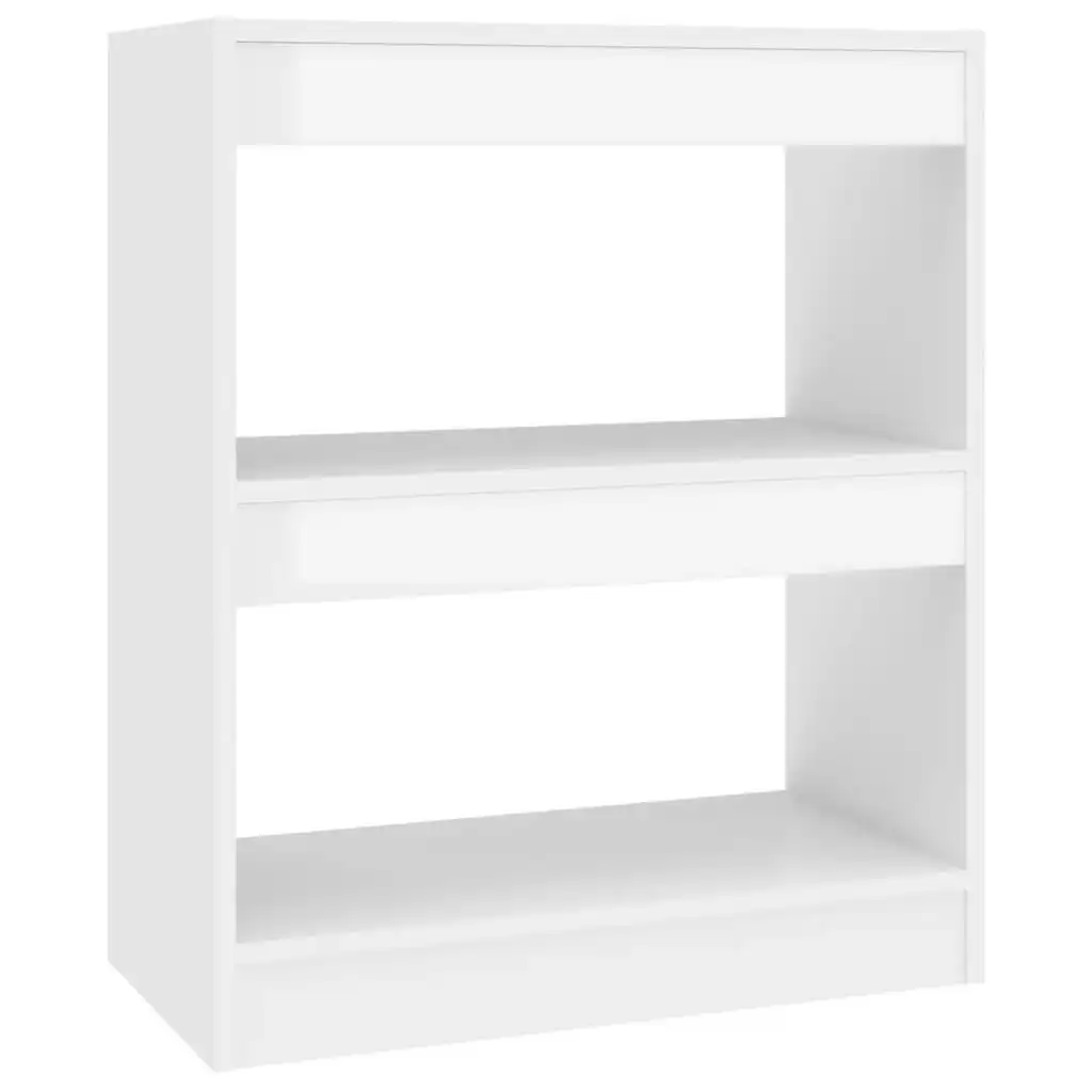 Book Cabinet/Room Divider High Gloss White 60x30x72 cm 811652