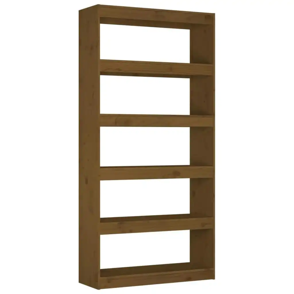 Book Cabinet/Room Divider Honey Brown 80x30x167.4 cm Wood Pine 808201