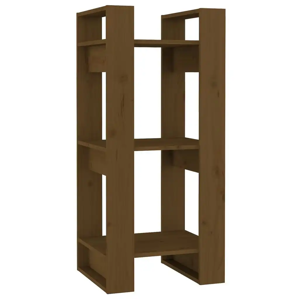 Book Cabinet/Room Divider Honey Brown 41x35x91 cm Solid Wood 813862