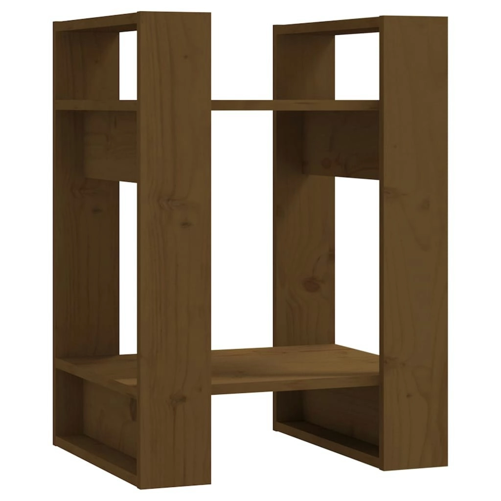 Book Cabinet/Room Divider Honey Brown 41x35x57 cm Solid Wood Pine 813857