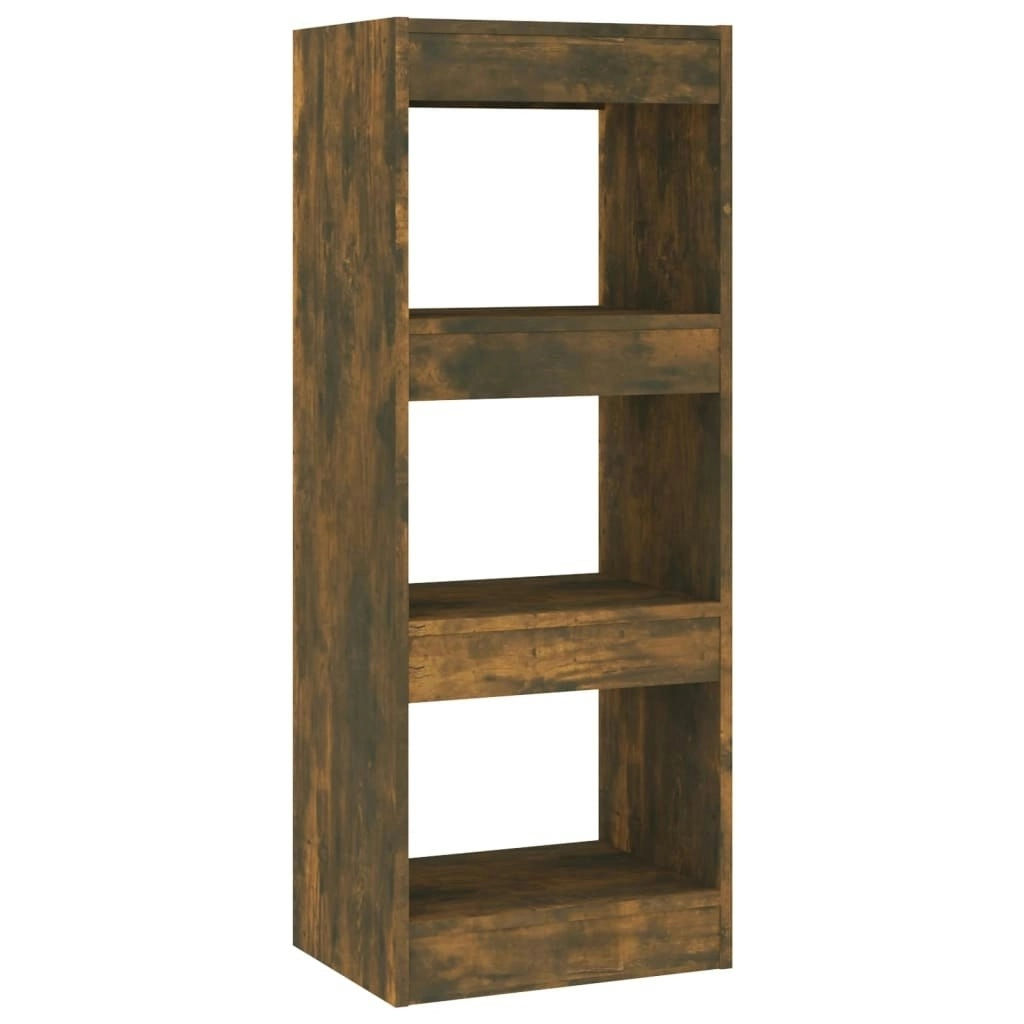 Book Cabinet/Room Divider Smoked Oak 40x30x103 cm Engineered Wood 813587