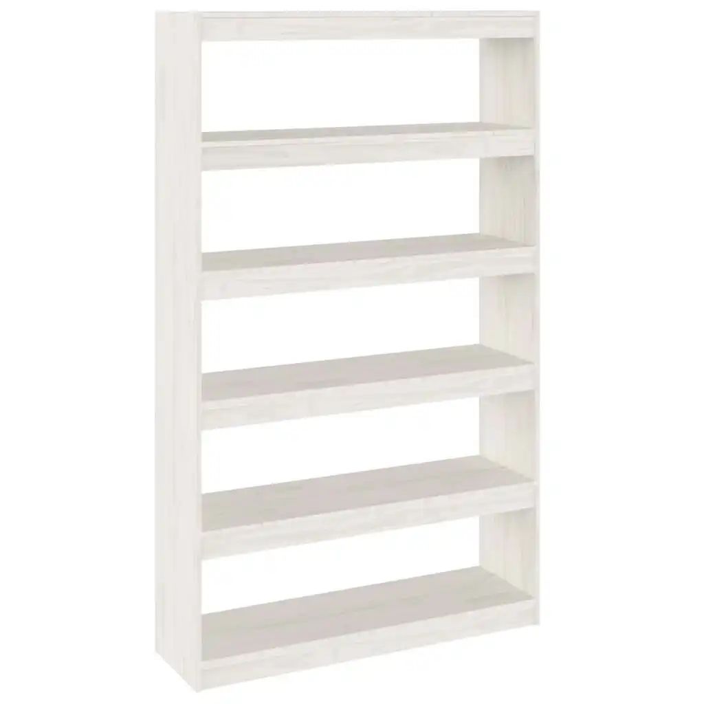 Book Cabinet/Room Divider White 100x30x167.5 cm Solid Pinewood 808224