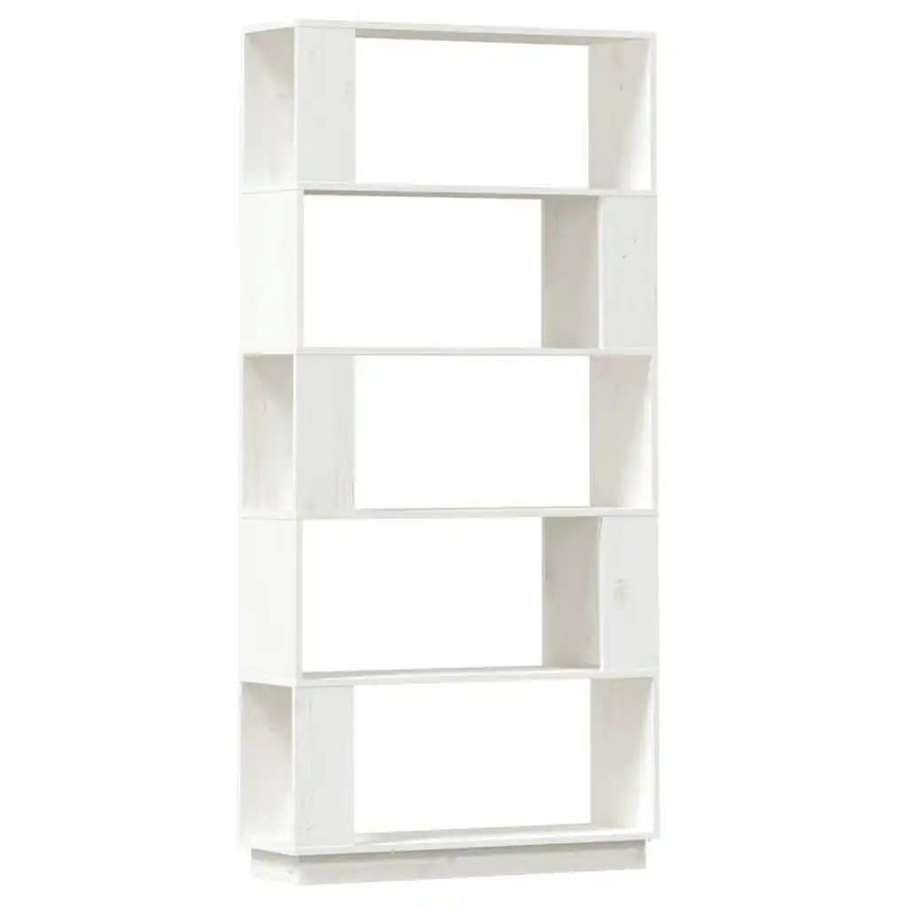 Book Cabinet/Room Divider White 80x25x163.5 cm Solid Wood Pine 814065