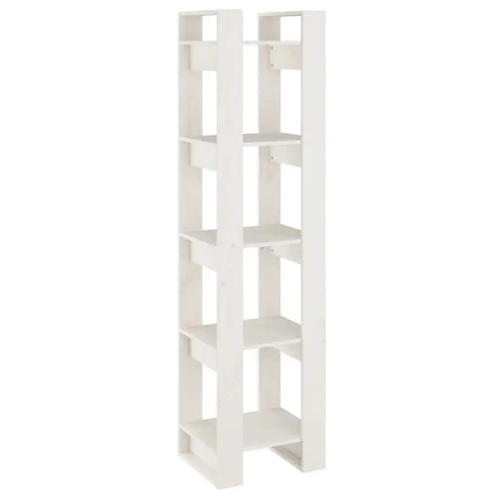 Book Cabinet/Room Divider White 41x35x160 cm Solid Wood Pine 813870