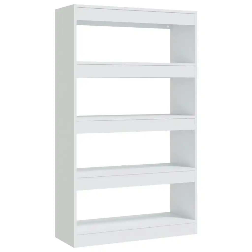 Book Cabinet/Room Divider White 80x30x135 cm Engineered Wood 811709