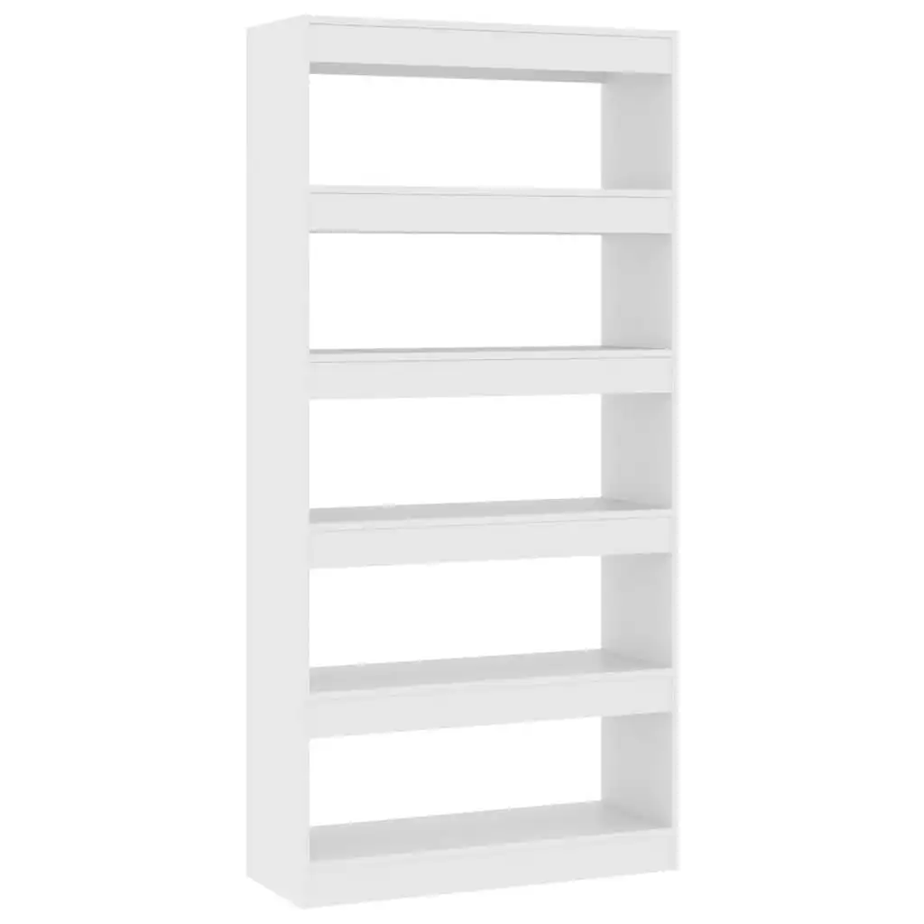 Book Cabinet/Room Divider White 80x30x166 cm Engineered Wood 811718