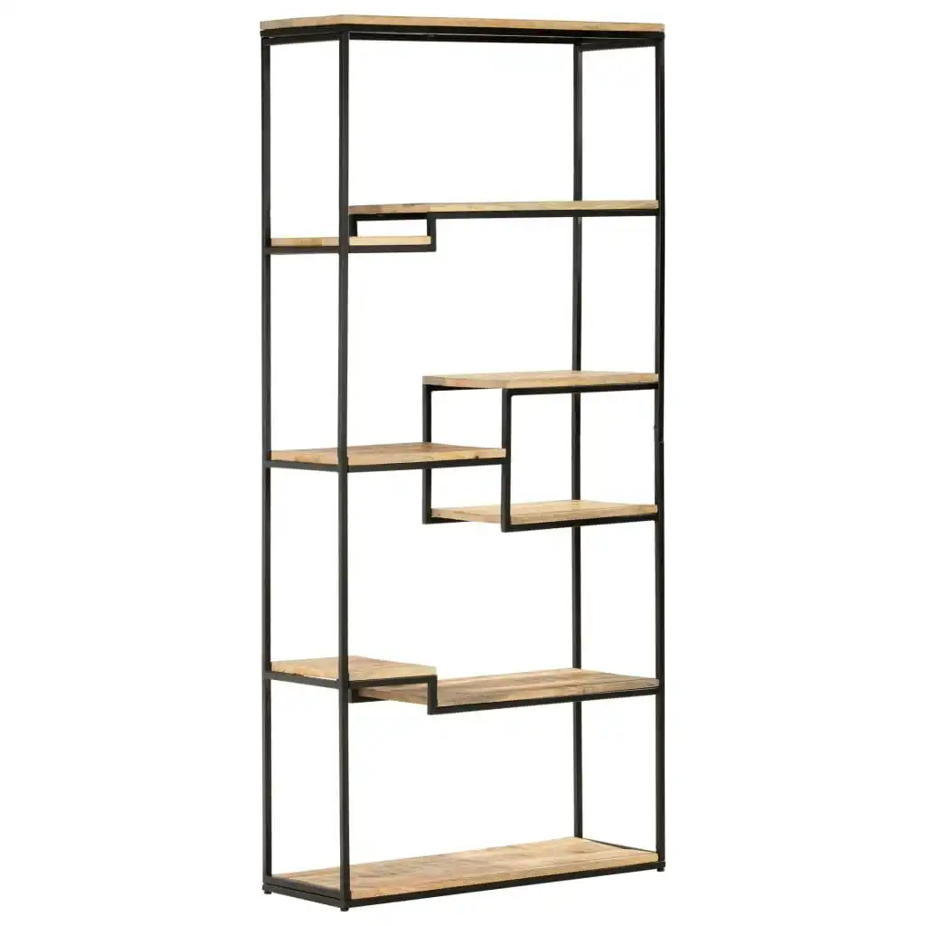 Bookcase 80x30x180 cm Rough Mango Wood 320940