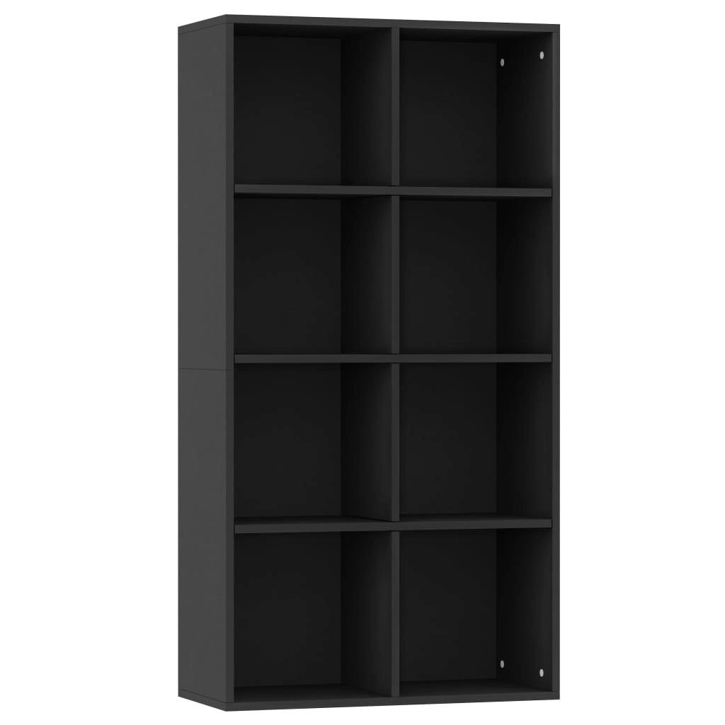 Book Cabinet/Sideboard Black 66x30x130 cm Engineered Wood 800154