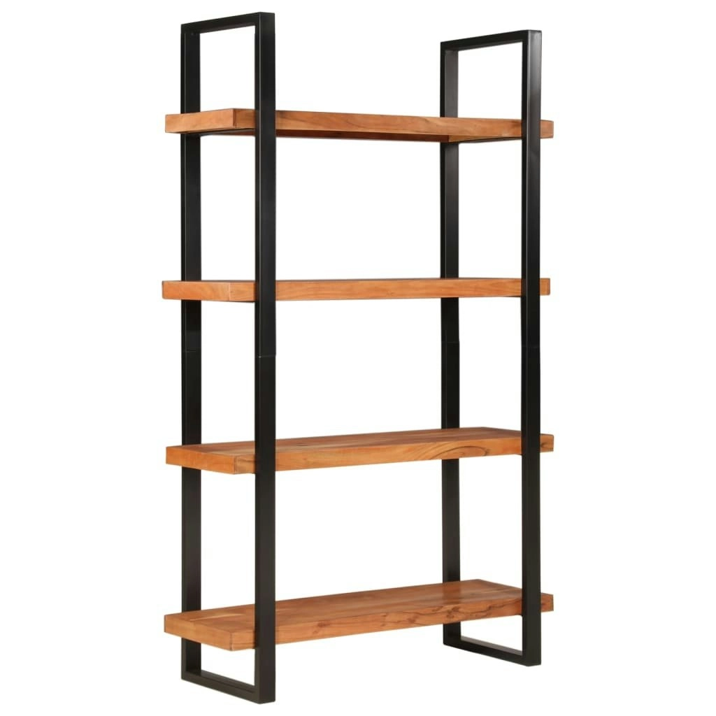 Bookcase 4-Tier 110x40x180 cm Solid Wood Acacia and Iron 374961