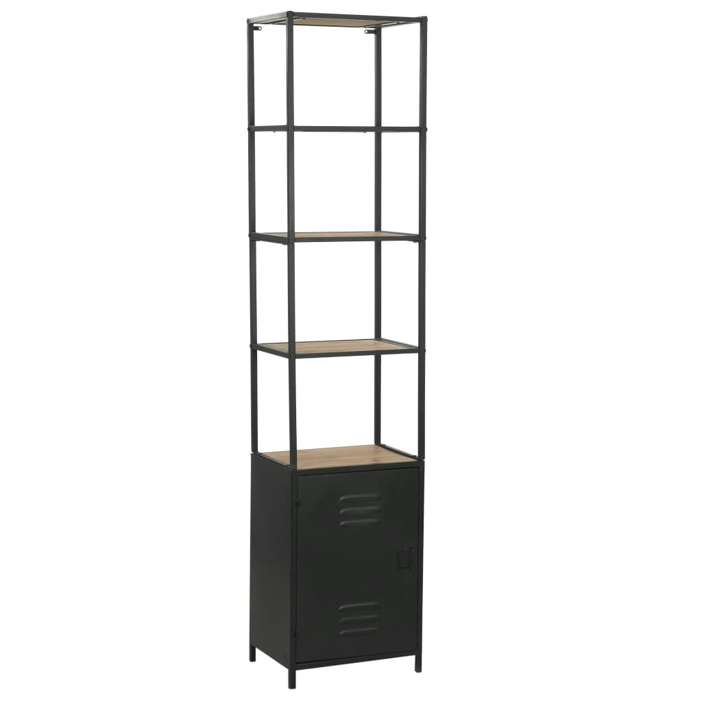 Bookcase Solid Firwood and Steel 40.5x32.5x180 cm 246425