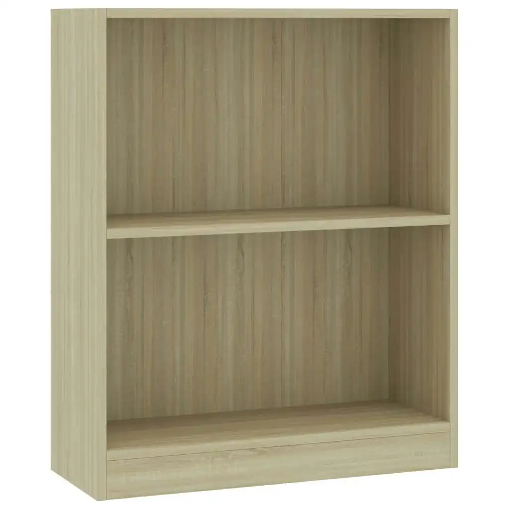 Bookshelf Sonoma Oak 60x24x76 cm Engineered Wood 800858