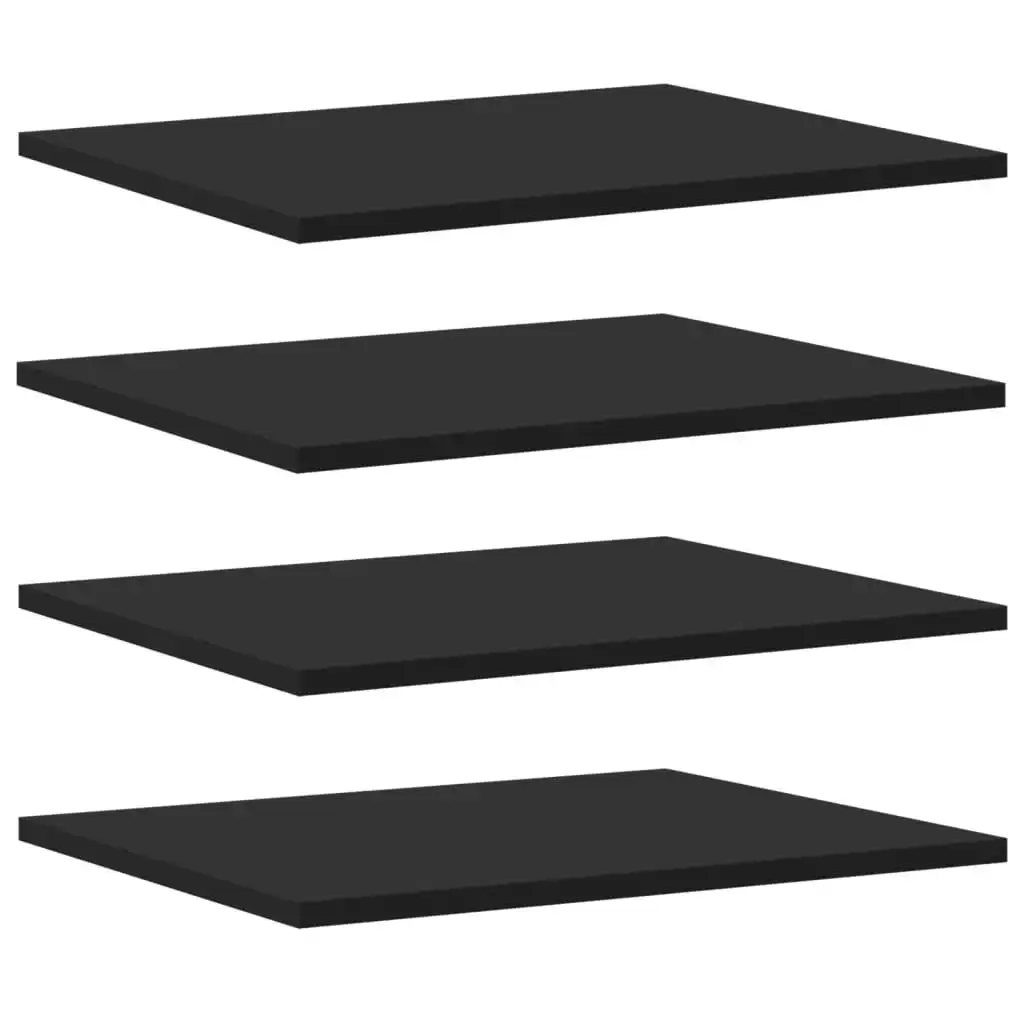 Bookshelf Boards 4 pcs Black 40x50x1.5 cm Engineered Wood 805188