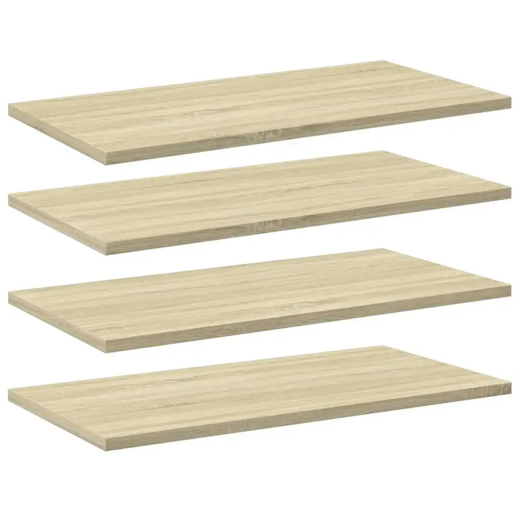 Bookshelf Boards 4 pcs Sonoma Oak 60x30x1.5 cm Engineered Wood 805240