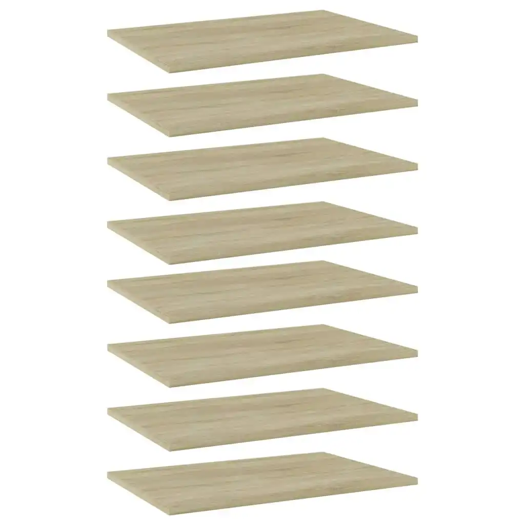 Bookshelf Boards 8 pcs Sonoma Oak 60x40x1.5 cm Engineered Wood 805257