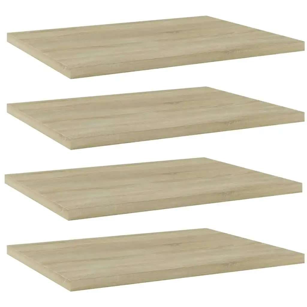 Bookshelf Boards 4 pcs Sonoma Oak 40x30x1.5 cm Engineered Wood 805160