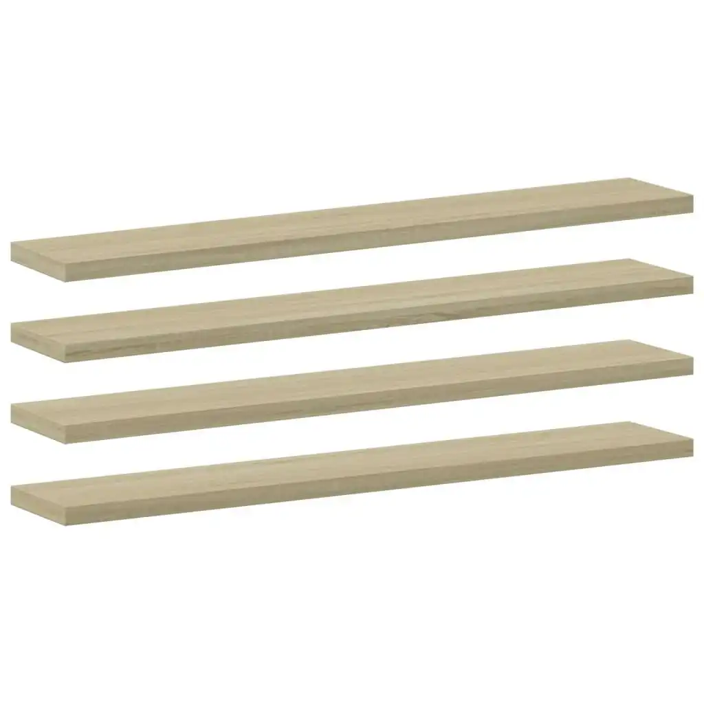 Bookshelf Boards 8 pcs Sonoma Oak 60x10x1.5 cm Engineered Wood 805209