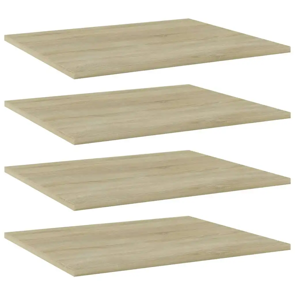 Bookshelf Boards 4 pcs Sonoma Oak 60x50x1.5 cm Engineered Wood 805272