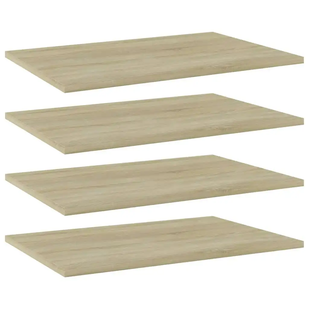 Bookshelf Boards 4 pcs Sonoma Oak 60x40x1.5 cm Engineered Wood 805256