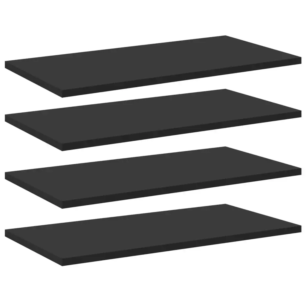 Bookshelf Boards 8 pcs Black 60x30x1.5 cm Engineered Wood 805237