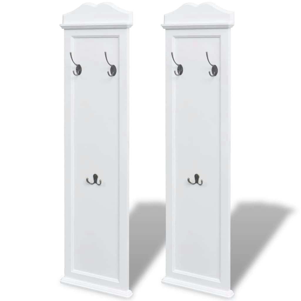 Coat Racks 2 pcs White 242437