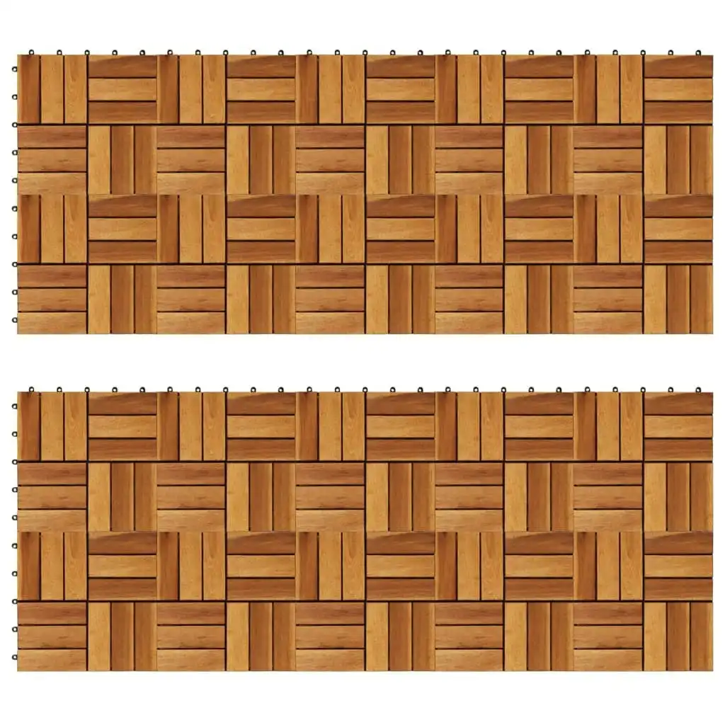 Decking Tiles 30 x 30 cm Acacia Set of 20 271792